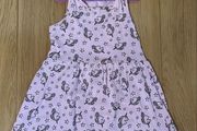 Matalan age 7 light pink shimmery unicorn sun dress