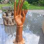 Bali hand-carved wooden hand, jewellery prop. D18 Image 4