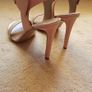 NINE WEST - Blush nude leather high heels Image 4