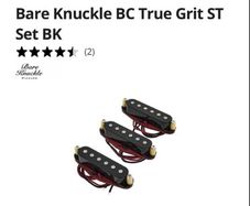 Bare Knuckle Boot Camp BC True Grit ST Set Single Coil fender Stratocaster pickups Set neck middle bridge electric guitar parts accessories