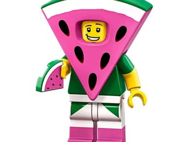 Lego WATERMELON DUDE Minifigure Lego Movie 2 Lego Minifigure