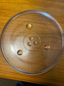 Microwave large glass plate