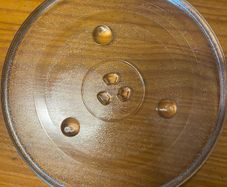 Microwave large glass plate