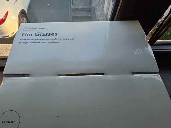 re useable gin glasses