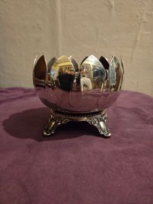 Vintage Viners Silver Plate Rose Bowl