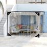 Transparent Tarpaulin, 420 g/m Pvc Clear Tarpaulin Waterproof Heavy Duty Clear Pvc Tarp With Eyelets Gazebo Side Panels Tear With Cable Ties, Elastic Ropes, Ties3by3m Image 7