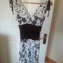 Cream and Brown Dress - Size 12 Image 5