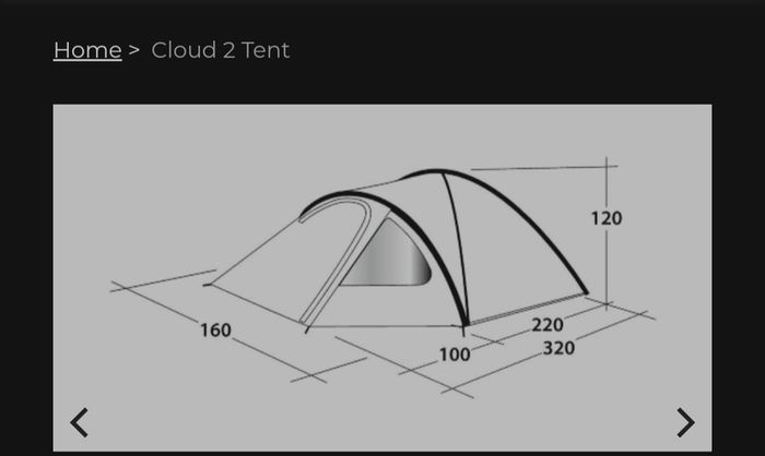Outwell cloud 2, 2 man tent