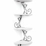 Corner Shelf Wall Mount of 4 Tier Corner Shelves Rustic Wood Floating Shelf Metal Corner Stand (MULTIPLE COLOURS) Image 3