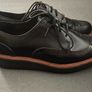 Clarks Artisan Black Leather Lace-Up Shoes UK 5 Image 2