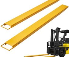 Fork Extensions, 60" Length 4.5" Width, Heavy Duty Carbon Steel Fork Extensions for Forklifts, 1 Pair Forklift Extensions