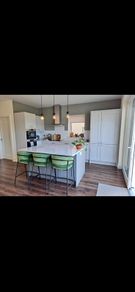 kitchen doors, knobs & handles & extractor fan.