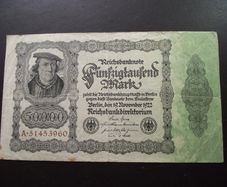 Germany. Reichsbanknote. 50,000 Mark (19.11.1922)
