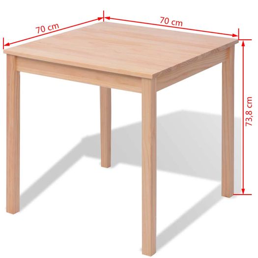 Five Piece Dining Set Pinewood