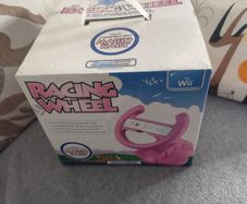 Nintendo Wii Mario Kart Steering wheel with base pink