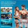 Yongge EMS Abdominal Muscle Trainer, Exercise Device, Muscle Stimulator with 6 Modes, 19 Intensities, LCD Screen & USB Rechargeable Image 2
