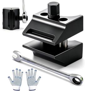 Suspension Strut Spreader Tool with Gloves, Car Suspension Split Hub Steering Knuckle Spreader with Wrench, Car Repair Tools for Volkswagen Audi BMW Ford and More