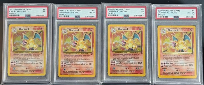 Pokemon - Charizard - Graded - PSA 1 - 8