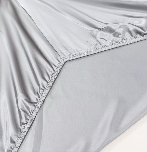 Brand New Fitted Sheet 200x200cm Satin Bonnet 30 cm
