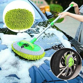 Car Cleaning Brush Telescopic Long Handle Cleaning Care Details Adjustable Super Absorbent Car Washing Mop Window Wash Tool