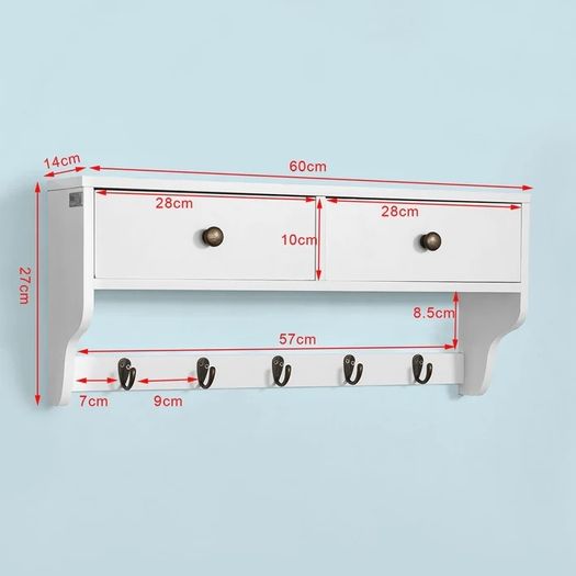 All-in-One Wall Coat Rack