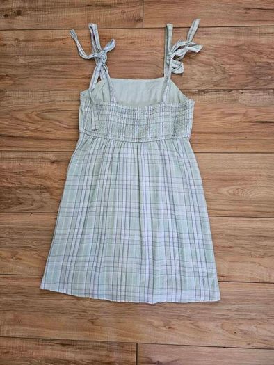 Hollister Green Plaid Mini Dress