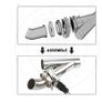 2.5" 63mm Stainless Steel Exhaust Cutout Electric Exhaust Muffler Valve Y Pipe With 2 Wireless Remote Control Universal Image 3