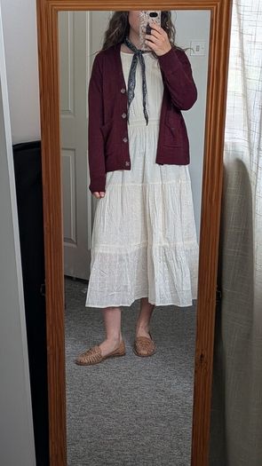 Monoprix Cream Dress (UK6/8)