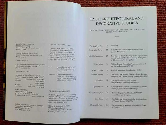 Irish Architectural and Decorative Studies 4 Volumes The Journal of the Irish Georgian Society