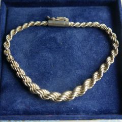 Vintage Sterling Silver 925 Rope Link Bracelet length 8" - 15,9g