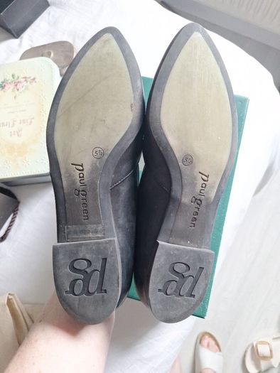 Paul Green Black leather flats