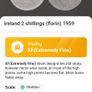 Ireland Excellent 1959 Florin 2s coin Image 3
