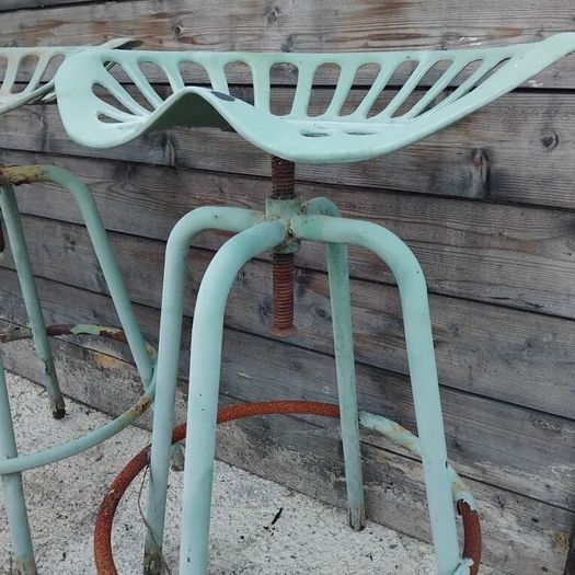 Tractor seat high stools