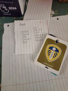 Leeds premier league cards