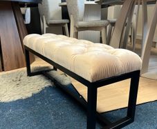 SALE! Metal frame bench with velvet seat NEW