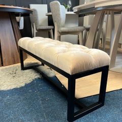 SALE! Metal frame bench with velvet seat NEW