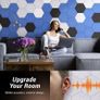 NEW SALE | 12 Pack Hexagon Acoustic Panels Self-adhesive, 30x26x0,9cm High Density Sound Proof Panels Image 5