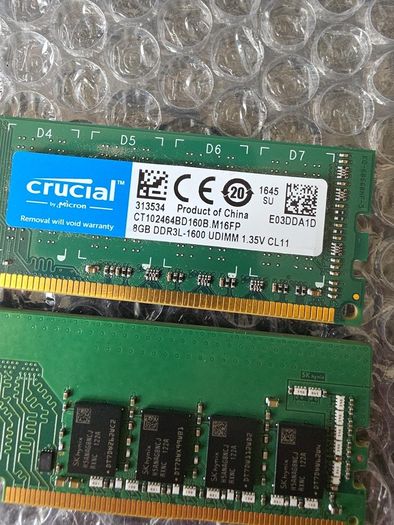 Memory 8gb Ddr3L + 16gb Ddr4