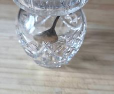 Crystal sugar bowl