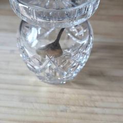 Crystal sugar bowl