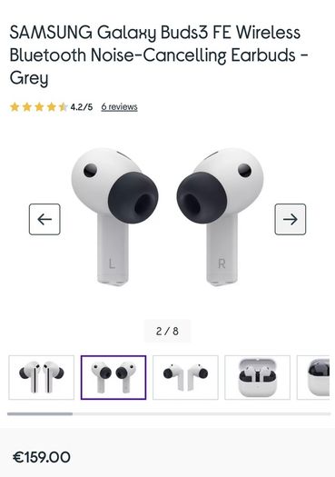 Samsung SHOKZ OpenDots ONE Wireless Bluetooth Earbuds - Grey