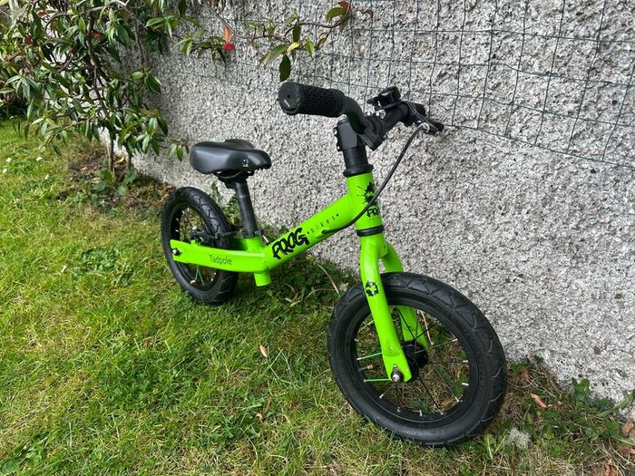 Frog tadpole balance bike 12 inch