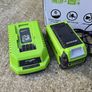 Greenworks 40V Cordless Lawnmower, 41cm Cutting Width, 50L Bag, 2 x 40V Batteries & One Charger Image 5