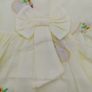 Pretty Baby Girls Yellow Embroidered Cotton Dress With Pants  Length 14 Inches Image 3