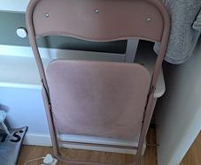 Pink fold up chair