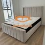 Panel Frame Ottoman Gas Lift Bed Plush Velvet 3ft-4ft-4ft6-5ft-6ft Image 5