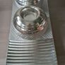 Plate and set of 2 Candle Holders The  Grange Collection Image 2