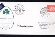 1958 Ireland Cover Commemorative The Inaugurating of the Transatlantic Service Between Ireland and the USA By Irish Air Lines Aerlinte Eireann with Dublin Steele Cancel on 1s3d Airmail Stamp