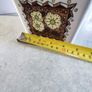 Rare find  Vintage White Taunton Vale Storage Jar with Green, Yellow and Brown Floral Design Crazed otherwise Good Condition Image 3