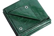 Tarpaulin waterproof heavy duty 130 GSM LARGE - 6M x 9 M (20ftx 30 FT) with Eyelets ground sheet Multifunctional Quality Cover Tarp Green